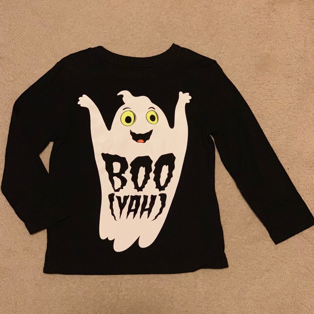 Black 4T Long-Sleeve w/Glow In The Dark Ghost.